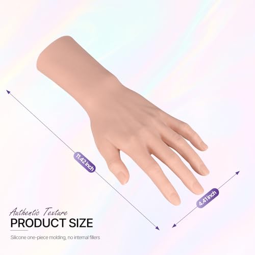 Medarchitect Silicone Tattoo Practice Hand, Woman Left Hand