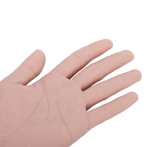 Silicone Male Hand Model, Reusable Silicone Artificial Hand Model for Festival Props Painting Practice, Silicone Tattoo Practice Hand for Experienced Tattoo Artists and Beginners - size: Left Hand