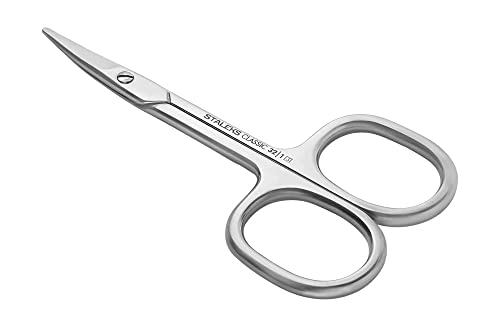 STALEKS Classic 32 Kids Nail Scissors, Curved Blades, Rounded Safety Tips