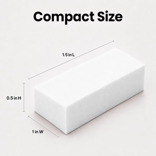 ForPro Mini Buffing Block, 1000-Count, 100/180 Grit, White - color: White