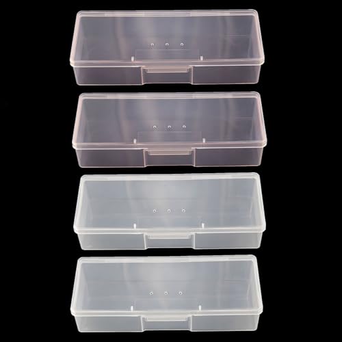 Manicure Box Nail Tools Storage Box 4Pcs Nail Implement Box Organizer Case