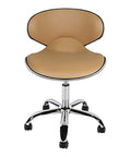 J & A Euro Pedicure Stool Salon Spa Chair Adjustable 13 to 16 Inch, Mocha - color: Mocha
