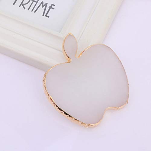 minkissy -Shaped Nail Art Palette Resin White 3.54 X 3.38 X 0.39 in
