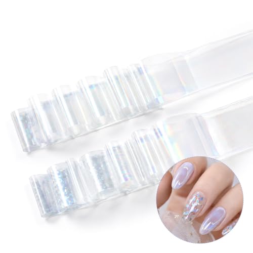 20 Rolls Nail Transfer Foil Sheets Transfer Foil for Nails Aurora