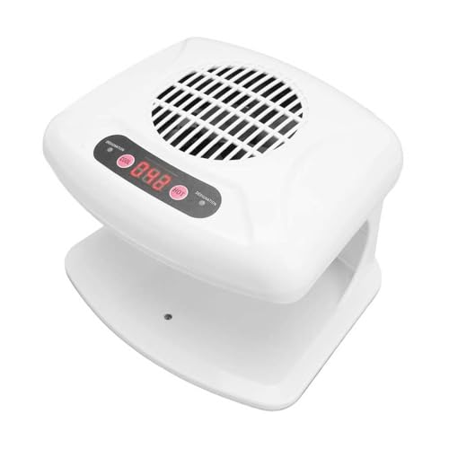 Nail Dryer for Regular Polish 300W 2 in 1 Nail Drying Fan with Auto Sensor Hot and Cold Air Professional Nail Dryer for Manicure Salon and Daily Home Use (White) - color: White