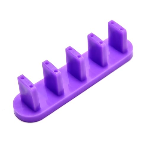 Nail Tip Practice Display Stand Set for Gel Nail Training - color: Purple