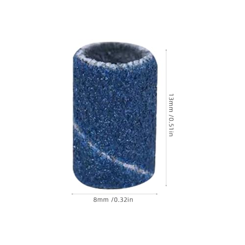 Kichvoe 400Pcs Sanding Bands for Nail Drill 80/120/180 with 4 Colors