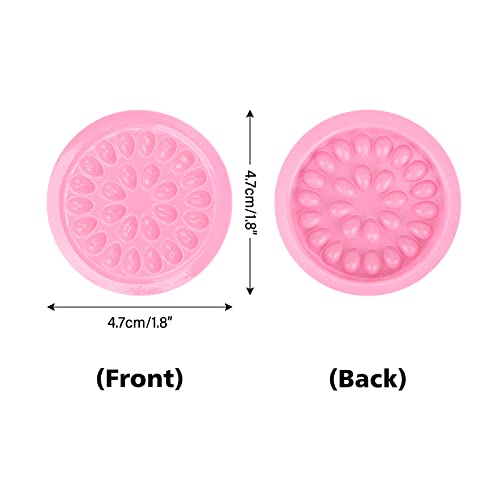 G2PLUS 100PCS False Eyelash Glue Holder Trays and Lash Adhesive Pallet Pads - color: Pink-L