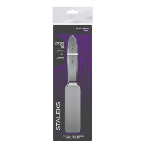 STALEKS PRO Expert 10 Metal Foot File Base – Stainless Steel Reusable Pedicure Tool Handle for Disposable Abrasive Files