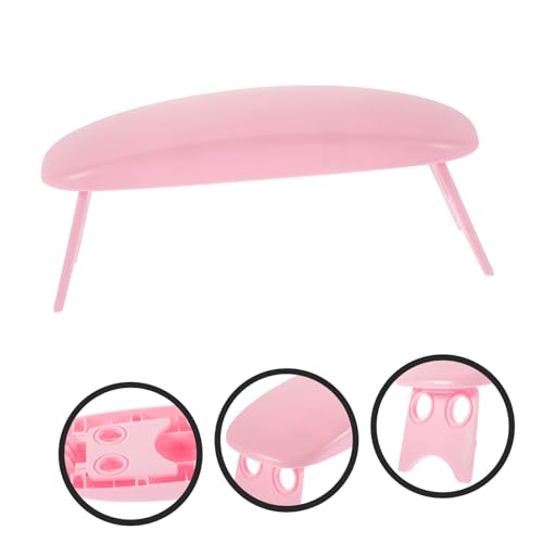 Pink Plastic Nail Art Hand Rest Cushion for Manicure Tables - color: Pink