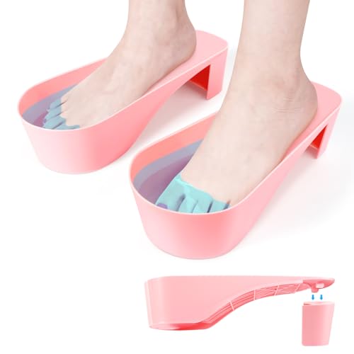 Toe Nail Soaking Bowl for Remover: Soak Off Gel Polish Nail Remover Kit - color: Pink