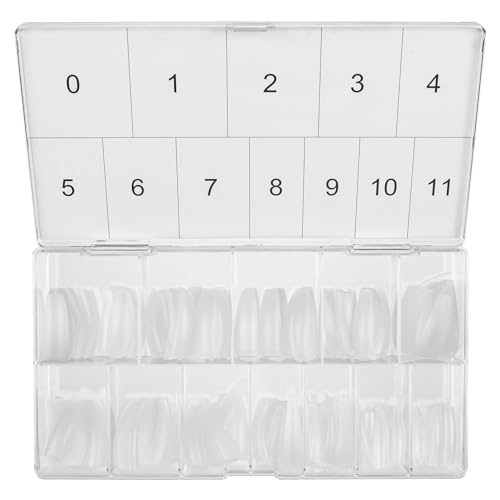 Americanails Nail Tips - Coffin 600ct - color: Coffin, size: 600 Nail Tips