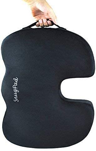 Memory Foam Seat Cushion, for Sciatica, Back, Hip, and Tailbone Pain Relief, Firm Comfortable, Support for Office Chair, Wheelchair, Car. Non-Slip Orthopedic Memory Foam Coccyx Cushion 2 Pk