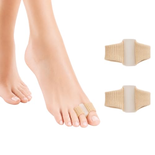 Toe Spacers for Women Men, 2 Pack Gel Big Toes Separators for Bunions-Large - size: L