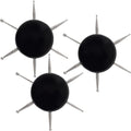 3 Pcs Nail Dotting Tool, 6-in-1 Metal Dotting Tool Nail Art, Black - color: black, 3 pcs