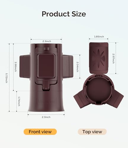 MelodySusie Nail Polish Bottle Holder and Nail Art Tools Organizer Brown - color: Brown