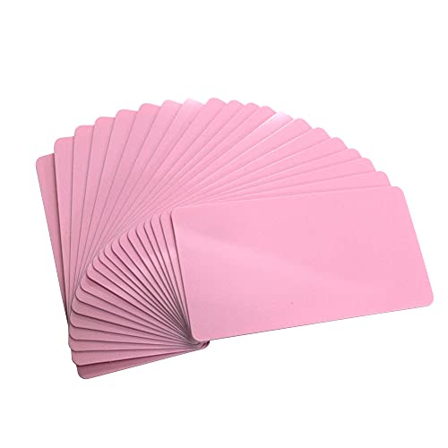 VNC 20Pcs 12X6cm Nail Art Soft Stamping Protective shell Plastic Holder Stamper Rectangel Stamp Holder - color: B-Pink
