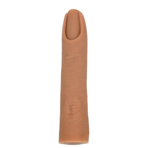 Silicone Practice Fingers for Acrylic Nails, Soft Silicone Fake Finger to Practice Fake Nails Bendable Nail Training Finger Flexible Practice Nail Finger for DIY Nails(Color 4) - color: 4# Silicone Finger