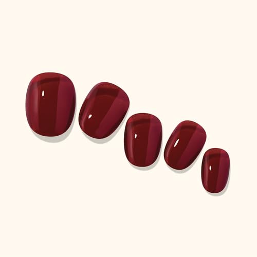 Heyhae Semi Cured Gel Nail Strips - Hey, Midnight Rouge - color: Hey, Midnight Rouge