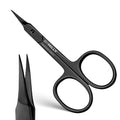 Cuticle Scissors, Curved Blades, Titanium Black, High Carbon Stainless Steel, Hand Sharpened (Arrow Head, Titanium Black) - color: Titanium Black