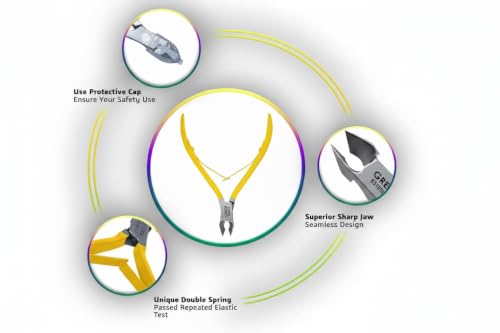 1piece Cuticle Trimmer Nipper 9 Color (Yellow) - color: Yellow