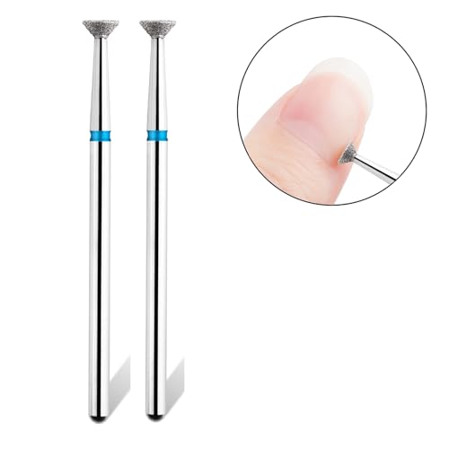 Acycoin2A 2pcs Head Disc Grinding Burr T Mills Electric Nail Drill Bit