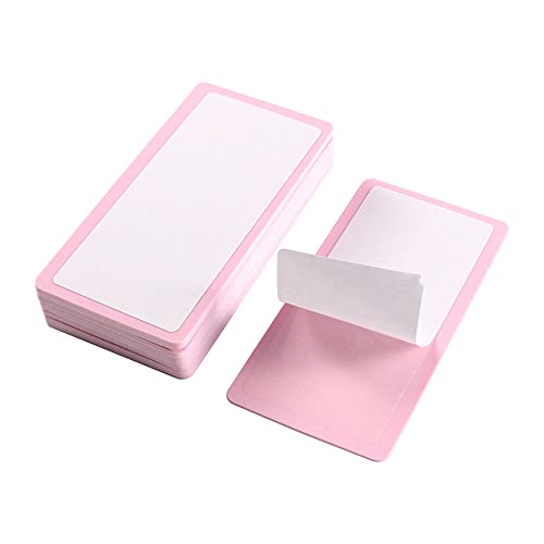 VNC 20Pcs 12X6cm Nail Art Soft Stamping Protective shell Plastic Holder Stamper Rectangel Stamp Holder - color: B-Pink