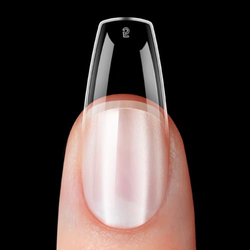 Modelones Medium Coffin Nail Tips 360pcs Pre-shaped False Press On Nail - color: A9-Medium Coffin