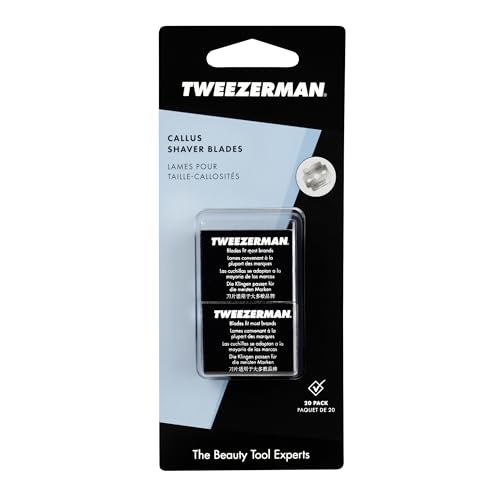 Tweezerman Replacement Callus Shaver Blades 20 Count Black - size: 1 Count (Pack of 1)