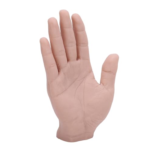 Silicone Male Hand Model, Reusable Silicone Artificial Hand Model for Festival Props Painting Practice, Silicone Tattoo Practice Hand for Experienced Tattoo Artists and Beginners - size: Right Hand