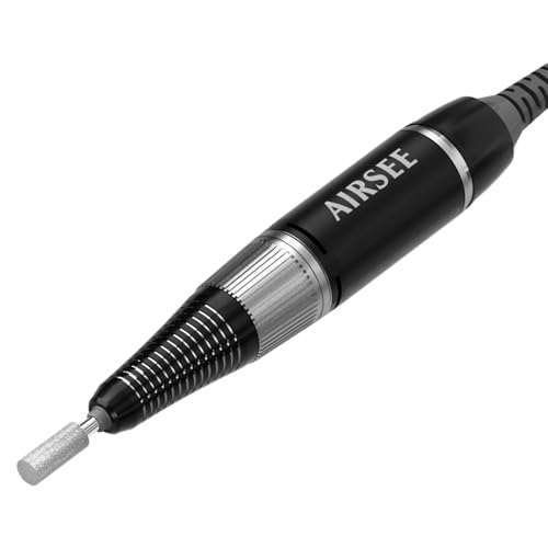 AIRSEE Updated Handpiece for E8 Professional Nail Drill,Black - color: E8 Handle Black