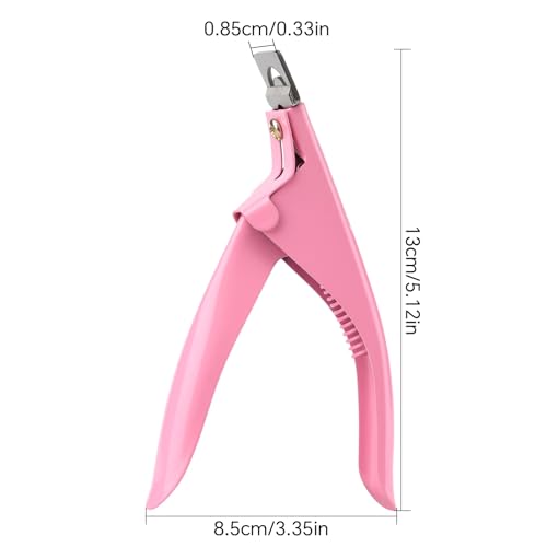 3 Pieces Acrylic False Nail Clippers, Stainless Steel Tip Cutters
