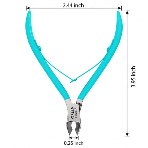 1piece Cuticle Trimmer Nipper 9 Color - color: Cyan