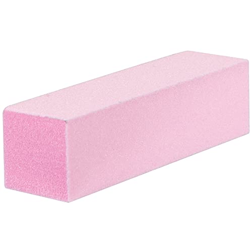 ForPro Pink Pedicure Block, 100/180 Grit, Three-Sided Pedicure Nail Buffer, 3.75” L x 1” W x 1” H, 15-Count (Pack of 2) - size: 15 Count (Pack of 2)