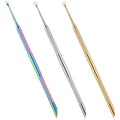 Gjinxi 3pcs Dual Ended Loop Cuticle Remover Pre-treatment Pusher Cleaner