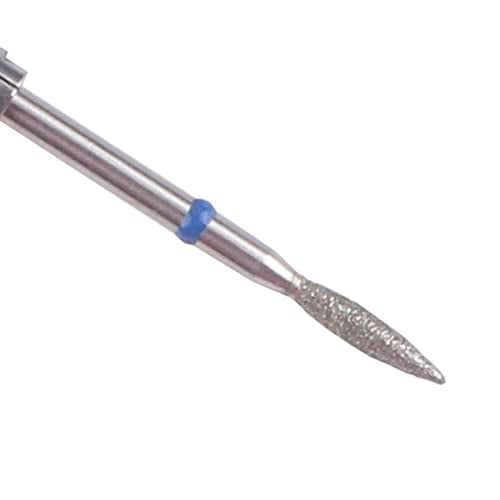 Flame Shape Diamond Cuticle Nail Drill Bit Set for Nail Prep - size: Slim Flame