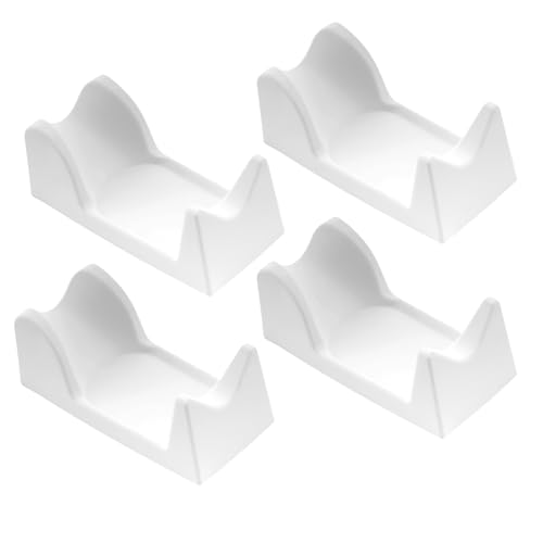 4 Pack Nail Drill Handle Holder Stand, Electric nail polish pen holder Electric Nail Drill Pen Kit Efile Holder Standing Tool, for Home and Salon Fingernail Painting and Nail Art, White