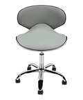J & A Euro Pedicure Stool Salon Spa Chair Adjustable 13 to 16 Inch, Grey - color: Grey