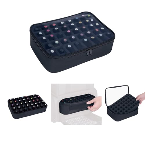 2 Pcs Small Clear Nail Polish Organizer Holds 80 Bottles Nail,Black - color: Black-2pcs