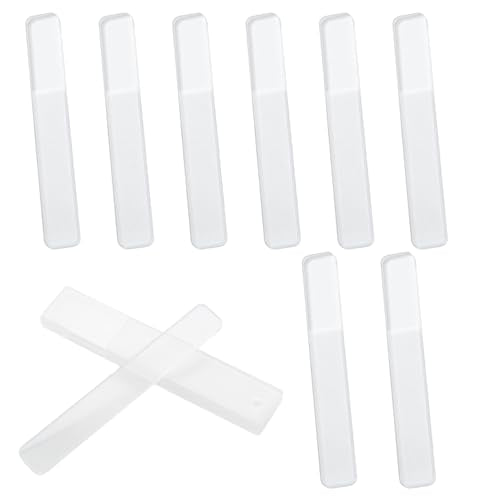 8 Pcs Flat Glass Nano Nail File Set with Case - size: Style-1