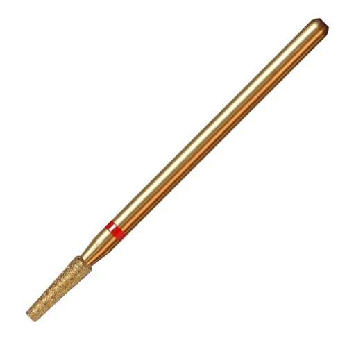 2mm Tapered Cuticle Clean Nail Drill Bit, Titanium Coating Series Russian Diamond Nail Bits Professional Safety Under Nail Cleaner for Cuticle Dead Skin, Electric Nails Accessories, Fine - color: 2mm Small Tapered Cuticle Bit, size: Fine - F