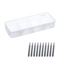 Vidifor 2-Pack Clear Small Organizer Box for Crafts, Snack, Beads Earrings, Screws, Nail, Pins (2, Small) - size: Small