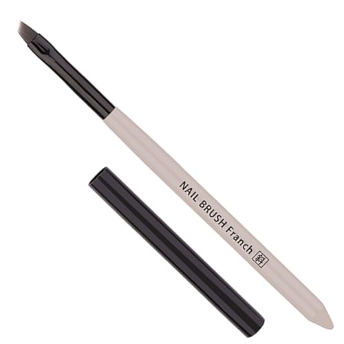 Angled Nail Clean Up Brush, Gel Nail Brushes, Acetone Manicure Brush for Builder Gel | French Tips | Salon & Home Use | Nail Artists & DIY Enthusiasts - color: Angled - Polish Clen Up Brush