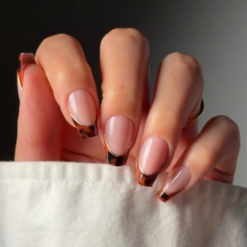 Glamnetic Press On Nails - Medium Coffin, Glossy Fake Nails 30 Pc Full Kit - color: 2F - Top Tier