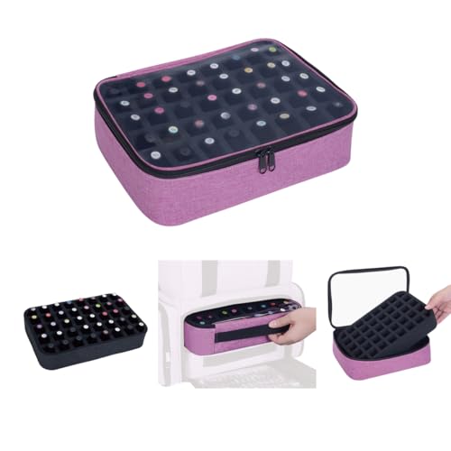 2 Pcs Small Clear Nail Polish Organizer Holds 80 Bottles Nail,Purple - color: Purple-2pcs