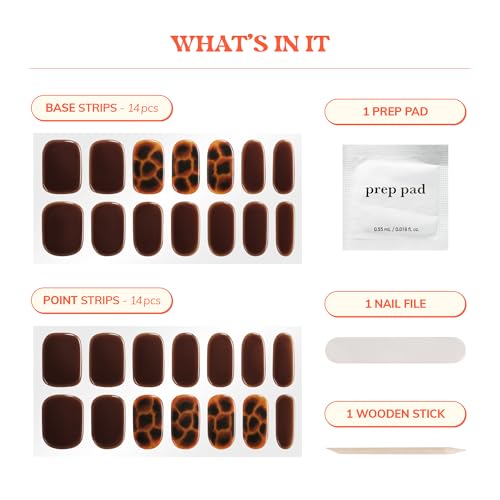 Heyhae Semi Cured Gel Nail Strips - Hey, Shell Yeah - color: Hey, Shell Yeah
