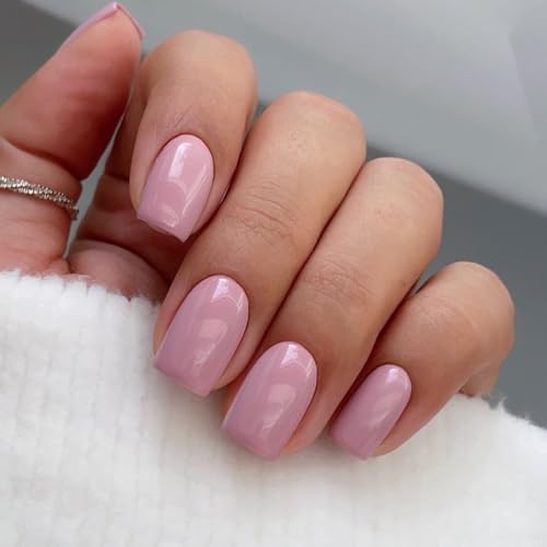 JMEOWIO Semi Cured Gel Strips Nail Art Sticker Wrap Cream Pink - color: Cream Pink