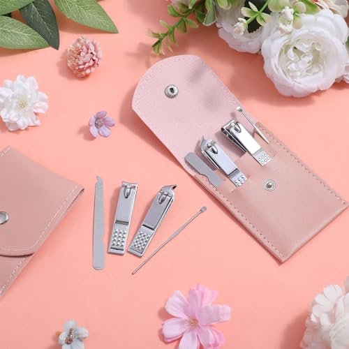 24 Pcs Manicure Set Bulk, Nail Clippers Set Bulk with Stainless Steel Tools