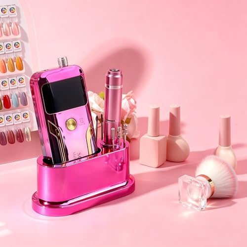 ANGNYA Nail Drill Machine Holder Efile Stand and Organizer Storage Box Case - color: Purple
