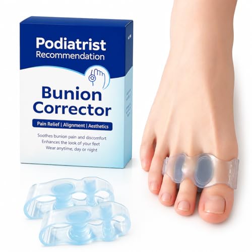 Bunion Corrector, Toe Separators for Women and Men, Big Toe Alignment to Original Shape, Toe Spacers (Blue)